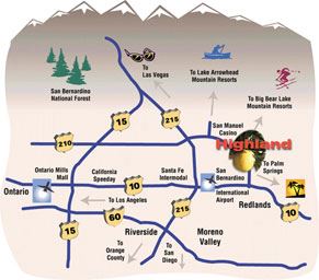 Inland Empire Road Map
